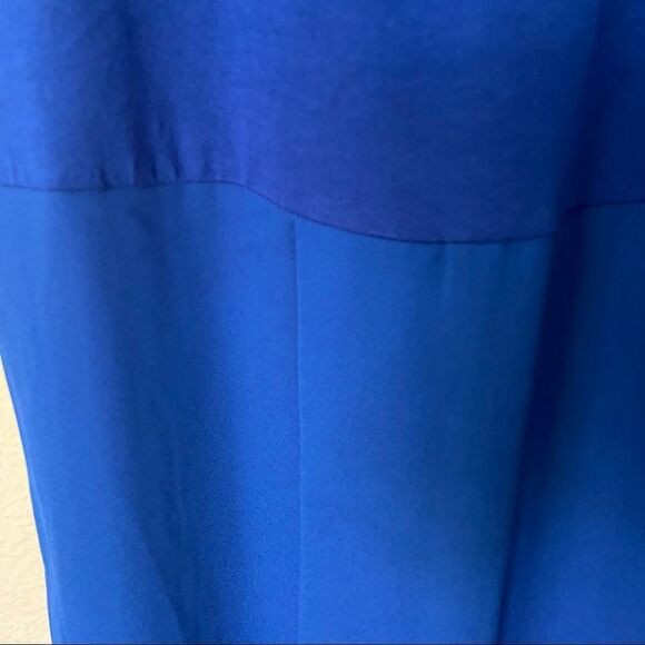 Vince Camuto Blue Short Sleeve Top Sheer XS - Picture 5 of 6